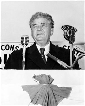 Sen. Frank Lausche was on hand for the 1957 opening of the Craig bridge. 
