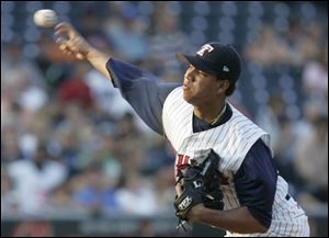 Yorman Bazardo gave up only four hits in seven shutout innings to earn his sixth victory.
