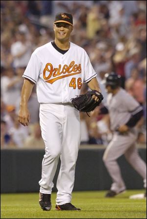 Rookie Jeremy Guthrie, 28, is 4-1 with a 2.45 ERA this season
with the Orioles, including 3-0 and 1.73 in his last 10 starts.