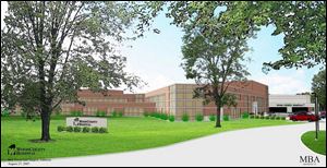An artist's rendering shows the 100,000-square-foot addition that will face West Wooster St.
