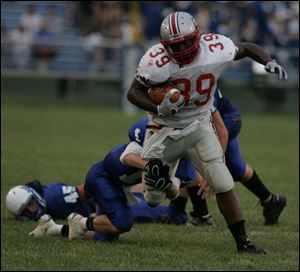 Central Catholic junior tailback Brad Rogers has rushed for 278 yards in three games. He s also a big part of stopping the Irish opponents and has made 25 tackles as a linebacker.