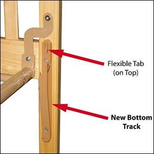 <b>Photo of newer style hardware</b>