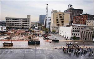 Groundbreaking ceremony is held for the downtown arena.