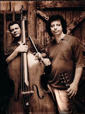 Edgar Meyer, bassist, and Mike MArshall, on mandolin, will perform Friday at Kobacker Hall.