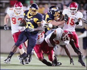 Rockets tailback Jalen Parmele is one of the few bright spots in Toledo s first six games. The senior has rushed for 620 yards on 128 attempts and scored eight touchdowns.
