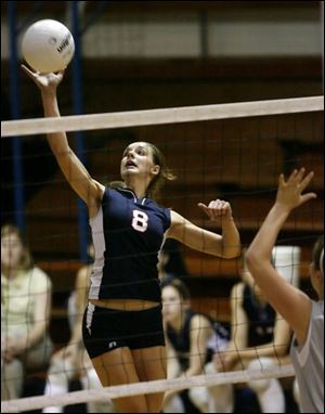Lakota's Cami Wasserman holds school records for kills, serving aces and digs. The 5-9 senior has 433 kills this season and more than 1,200 in her career. 