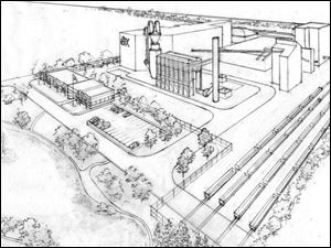 The proposed ZincOx Resources plant in Delta would extract
zinc and pig iron from steel dust obtained from nearby mills.
