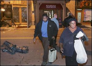 James and Shirley Jacobs were among the residents evacuated from their unit after an explosion at the Renaissance Senior Apartments in downtown Toledo.