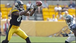 Pittsburgh's Nate Washington, primarily a flanker, will start at split end tonight when Miami comes to Heinz Field.