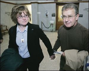 Jennifer Raburn, sister of Keith Dressel, and Michael Dressel, the slain detective s father, attended Robert Jobe s sentencing.
