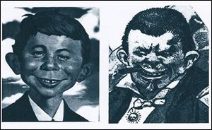 Joseph Keppler s 1878 rendition (on right) of Irish anarchist Denis Kearney for Puck magazine.