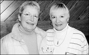 Alaina Meister, left, and Mona Macksey at Wildwood Preserve Metropark for the Master Gardener Extravaganza.
