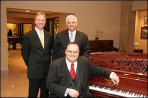 The Paul Keller trio, from left: Pete Siers, Paul Keller and Steve Richko.
