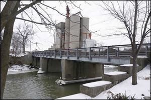 The Bierley Avenue bridge crosses the Portage River at a height of only 13 feet.