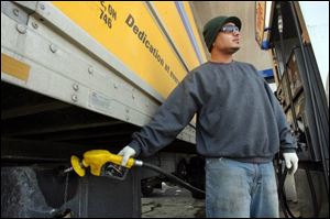 Joseph Fields of Dearborn Heights, Mich., says he s watched diesel prices climb with every trip to the
Jeep plant for his employer in Romulus, Mich.
