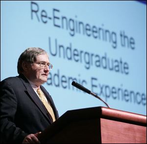 UT's president, Dr. Lloyd Jacobs, in his annual address, tells the campus community that it is time to move away from the lock-step curriculum and find ways to meet the individual needs of today's learners.