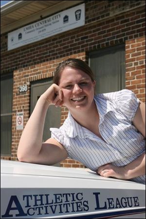 the blade/amy e. voigt Brandi Berends is the new program director for the local Police Athletic League.