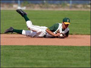 Ricardo Lizcano made great plays like this as a freshman second baseman to help Start reach the state final. Now he s a shortstop, pitcher and plays some in center field.