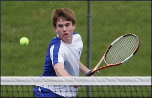 Jay Kenney, a senior, is the No. 1 player at St. Francis and helped the Knights finish runner-up in the City League.