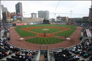 Section 209, Row A, Seat 8. (THE BLADE/AMY E. VOIGT)
<br>
<img src=http://www.toledoblade.com/assets/gif/TO17150419.GIF> VIEW: <a href=