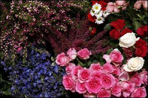Flowers ready for use in wedding bouquets at Glendale Flowers & Gifts.