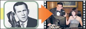 In Get Smart, Steve Carell, right, inherits the Maxwell Smart role made famous by the late Don Adams, left.