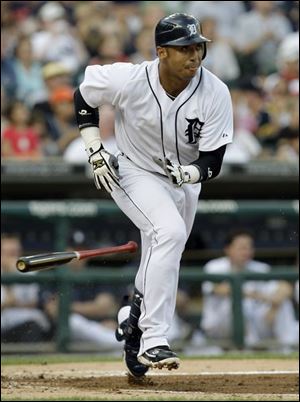 The Tigers  Carlos Guillen has 8 home runs, 47 RBIs, and has scored 45 runs.