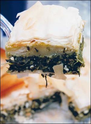 Spinach pie.