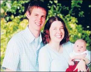 This photo of Andrew Widman, his wife, Susanna, and son, Samuel, was a promotion for their missionary work in Thailand. Mr. Widman graduated from Toledo Christian School.