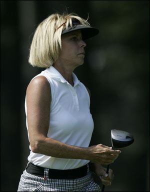 Pat Hopple lost to Sally Robinson in 2006, then beat her last year. She lost yesterday 5-and-3 in the rematch for the rivals.