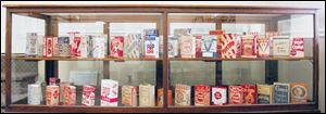 Popcorn bags and boxes are some of the items Jim Fentress began collecting 25 years ago.