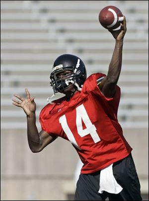 Appalachian State QB Armanti Edwards says Michigan players and fans didn't scare him as much as his first plane ride.