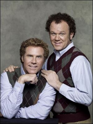 The plot is about as simple as it gets. Will Ferrell plays 39-year-old Brennan Huff, an unemployed man-child who still lives with his mom (Mary Steenburgen). When she marries and moves in with Robert Doback (Richard Jenkins), Brennan unhappily faces the reality that he has a new stepbrother, Dale, played by John C. Reilly. The wristband-wearing, immature 40-year-old who also lives at home is practically Brennan's mirror image.
<br>
<img src=http://www.toledoblade.com/graphics/icons/video.gif> <b><font color=red>VIEW</b></font color=red>: <a href=