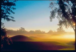 Mound City is part of the Hopewell Culture National Historic Park at Chillicothe.
