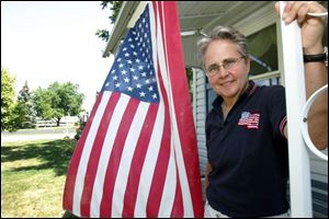 Peg Trout dedicated her book, 'Sisters in War,' to her Aunt Flora Ausenbaugh, one of 400,000 women who served World War II.