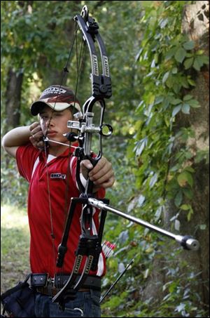 Ben Cleland, 15, of Swanton has become a champion archer and will be on the world junior team in Turkey this fall.
