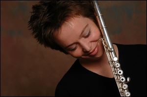 FEA  Award-winning flutist Claire Chase.  handout not Blade