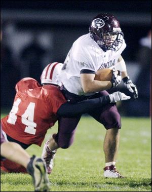The Comets' Greg Hillabrand has rushed for 898 yards on 119 carries, scoring 14 TDs