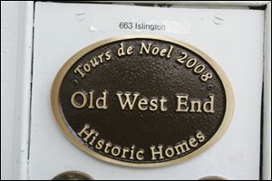 FEA tour03p The logo for this year's homes on the tour. For story about the Old West End Tours de Noel, please shoot inside and out of these historic homes as they are decorated for the holidays.  The Parkwood home is decorated inside with at least 14 Christmas trees and Bill's handpainted prints of Lincoln, and their front door is framed with a walk-through wreath. About 10 a.m., try to hit up Islington, which is actually a duplex sponsored by Swan Creek Candles. Outside is decorated with window boxes and bows, and upstairs tenants, Bob and Randy are retired and can let you photograph both units. If you want to snag some other outside shots, I'm also including the following two addresses in my story: 2109 Scottwood & 2546 Glenwood. The Blade/Jetta Fraser