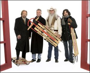 The Oak Ridge Boys include, from left, Duane Allen, Joe Bonsall, WIlliam Golden, and Richard Sterban.
