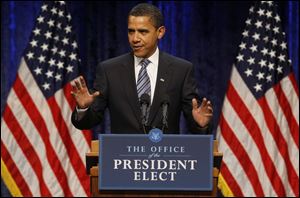 Barack Obama said more Americans will lose jobs and families will lose their savings if Congress delays his spending plan. 