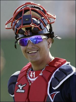With catcher Victor Martinez in the lineup, the Indians are optimistic they can move past a late-season drop-off.  Martinez is expected to split time behind the plate and at first base.