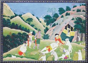 'Death of Bali,' 18th century Kangra style, India.