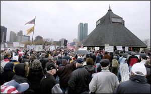 About 1,000 people gathered in International Park for the event.