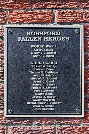 The new plaques list 31 dead from World War I through Iraq and Afghanistan.  It s just amazing how many a little town like Rossford put in the war,  Marty said. 