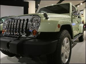 The Jeep Wrangler Unlimited EV at  the 2009 North American International Auto Show in Detroit.
