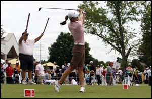 Michelle Wie competed in yesterday's O-I Celebrity Pro-Am. She's hoping for a good showing this week. A victory would give in a spot in next week's U.S. Open.