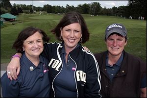 Sue Campbell, left, Heather Warga, and Sandy White, along with tournament director Judd Silverman, are the nucleus of the Jamie Farr Owens Corning Classic.
<br>
<img src=http://www.toledoblade.com/graphics/icons/photo.gif> <font color=red><b>VIEW</b></font>: <a href=