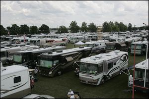 More than 7,000 people are at the Family Motor Coach Association gathering, making its first appearance in Bowling Green. More than 2,600 RVs are at BGSU and the Wood County Fairgrounds. 