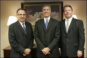 The founders of Waterford Bank are, from left, Lawrence Boyer, executive vice president; Michael Miller, chairman and chief executive officer, and Michael White, president and chief operating officer.

